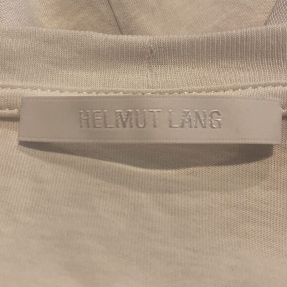 Helmut Lang Large Long-Sleeve Color-Block Logo Graphic Tee - Picture 7 of 8